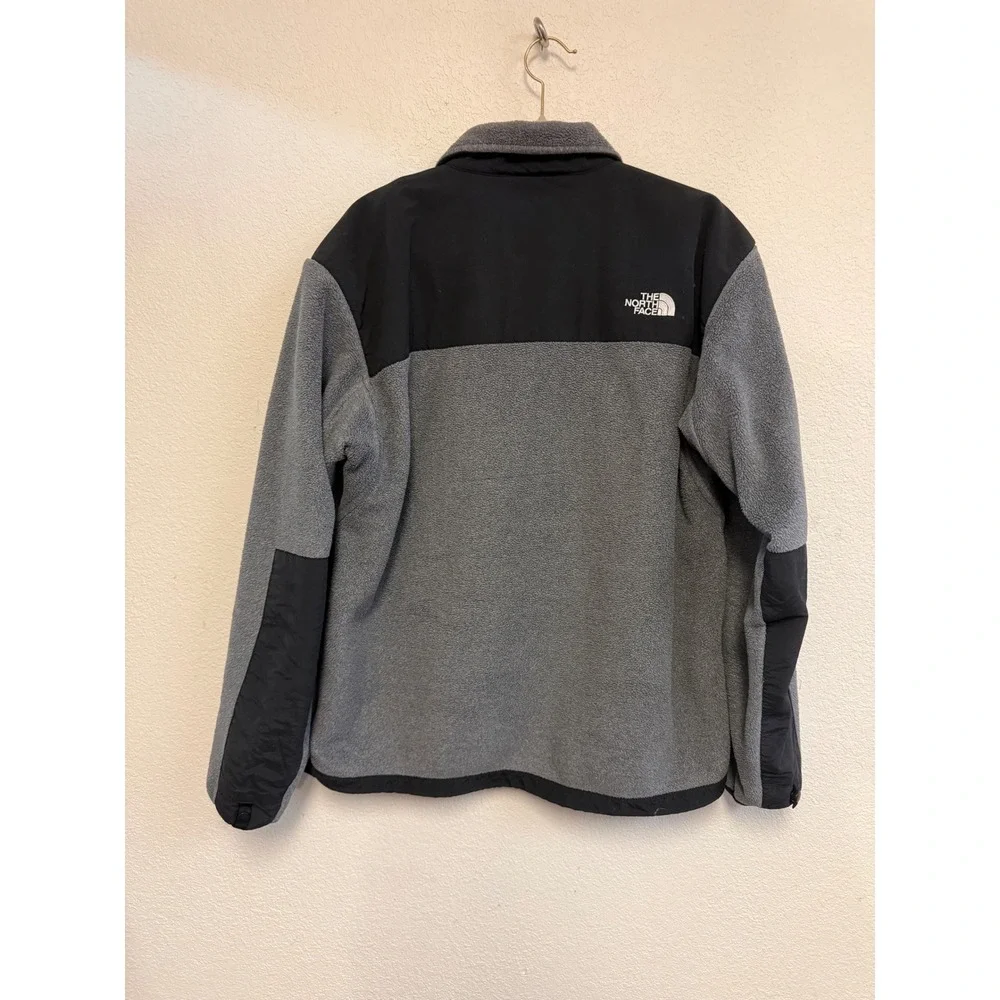 The North Face Denali Polartec Recycled Fleece Jacket Gray Black Men's M